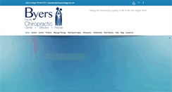 Desktop Screenshot of byersfamilychiropractic.com
