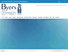 Tablet Screenshot of byersfamilychiropractic.com